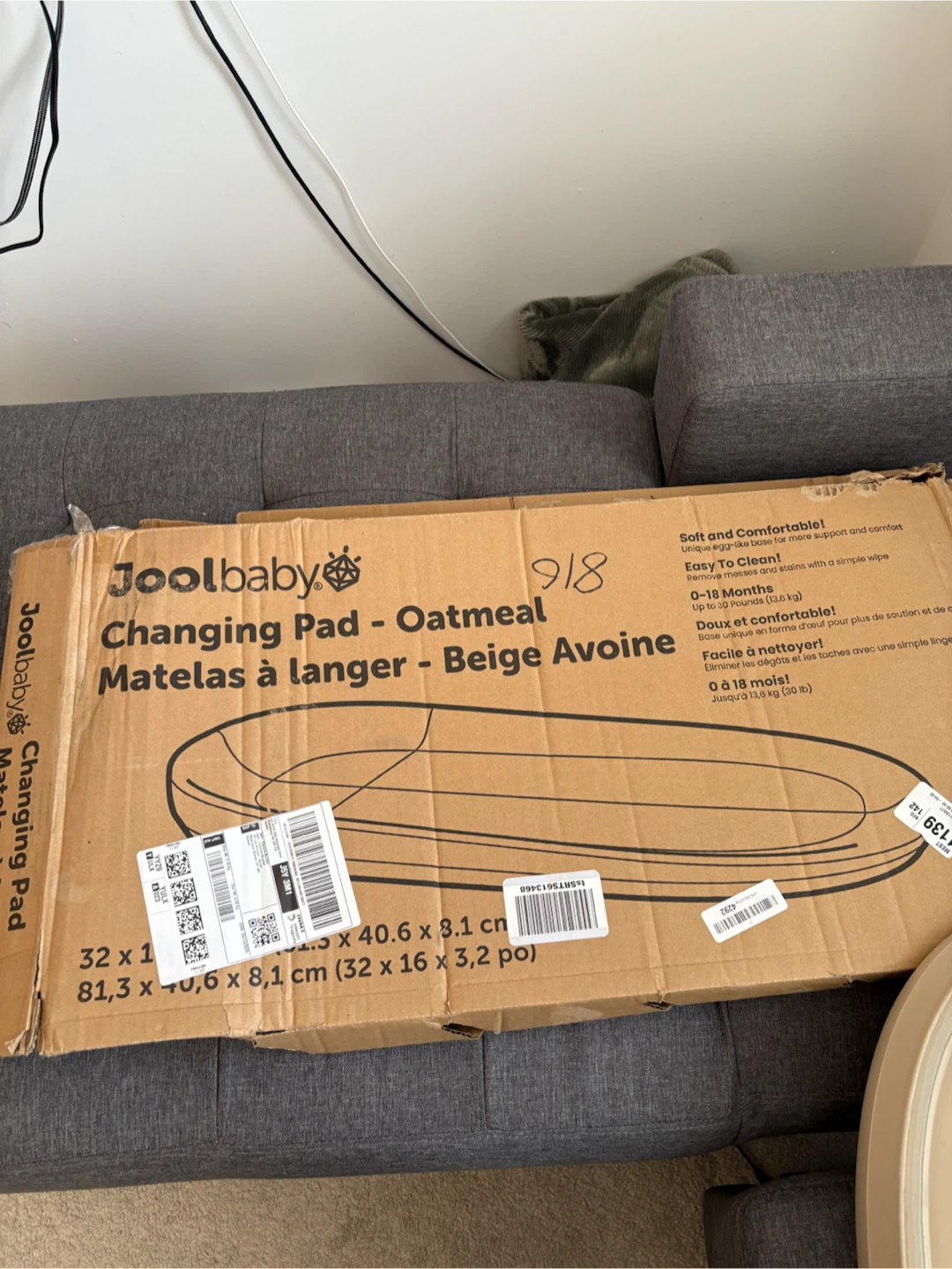 Joolbaby Waterproof Baby Changing Pad – Oatmeal - photo 4