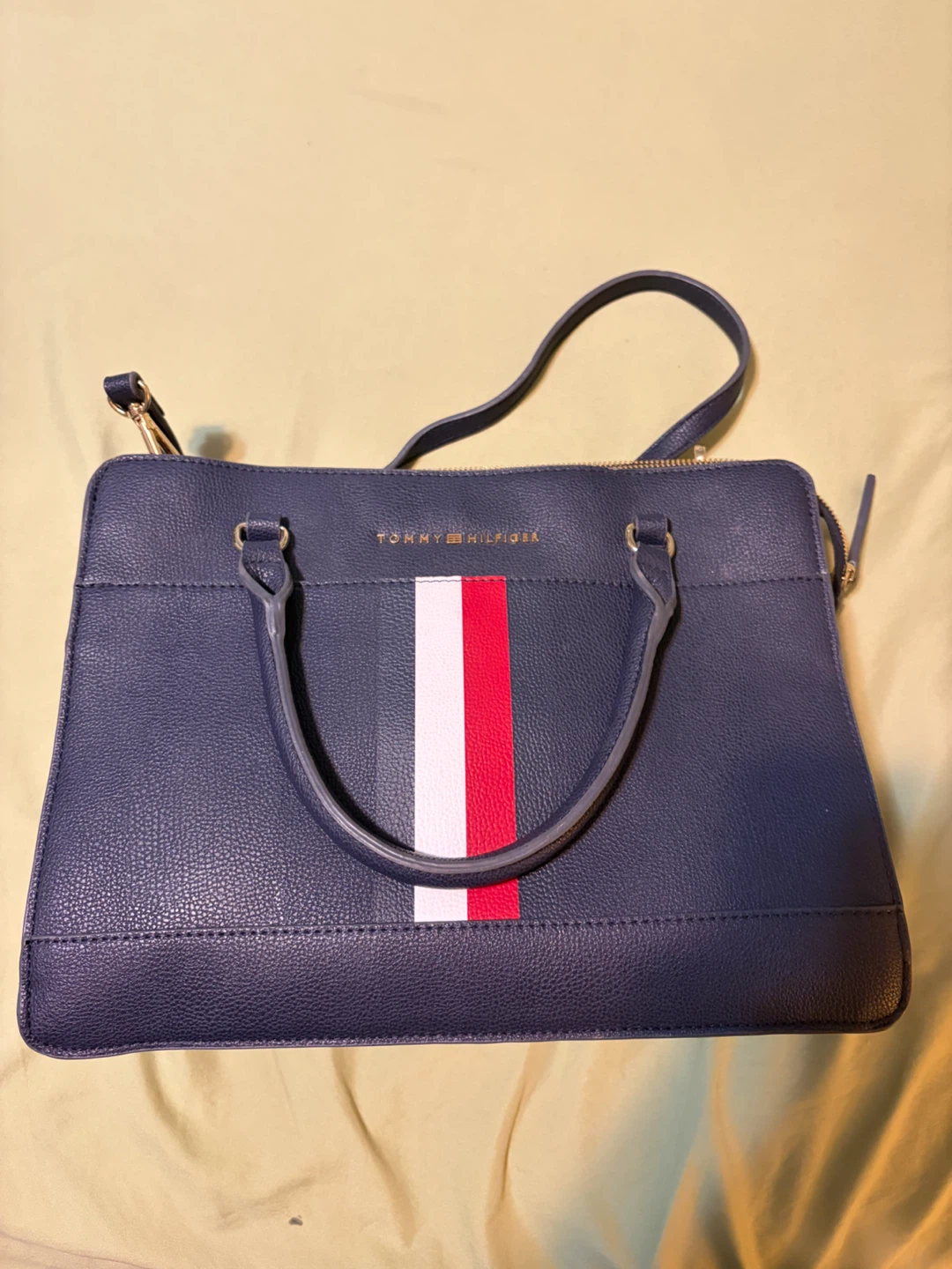 Tommy Hilfiger Navy Blue Satchel Handbag