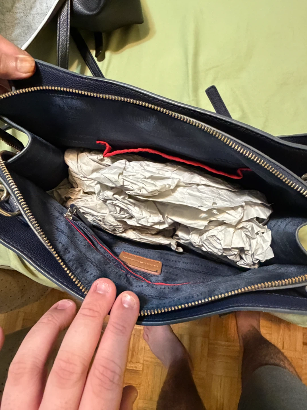 Tommy Hilfiger Navy Blue Satchel Handbag - photo 3