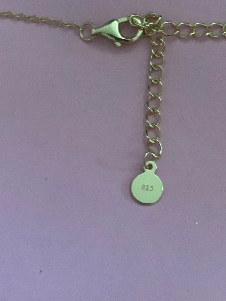 Silver sterling Bee Necklace with Cubic Zirconia - photo 4