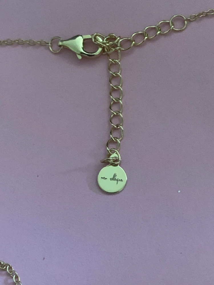 Silver sterling Bee Necklace with Cubic Zirconia - photo 5