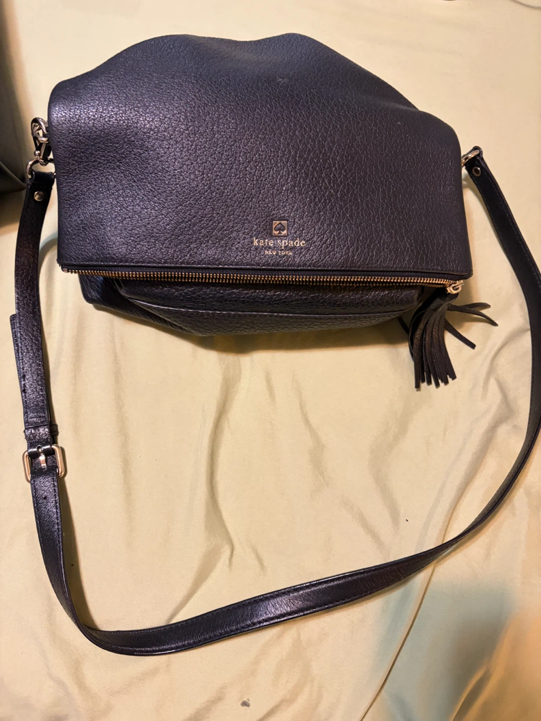 Kate Spade Black Leather Shoulder Bag