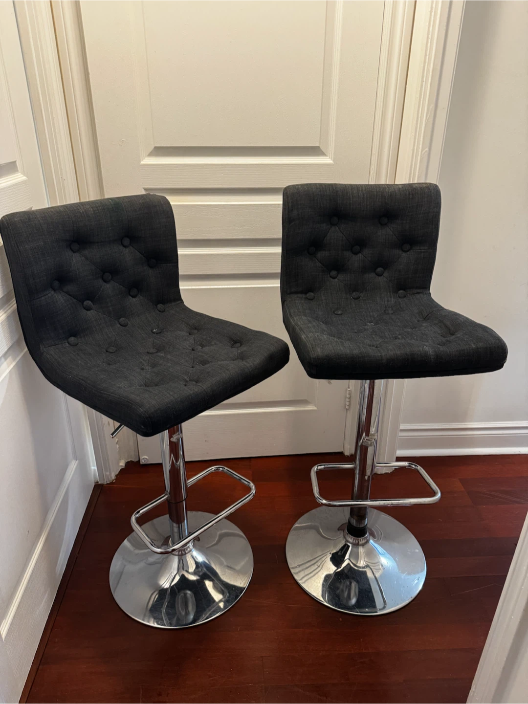 Pair of Adjustable Bar Stools
