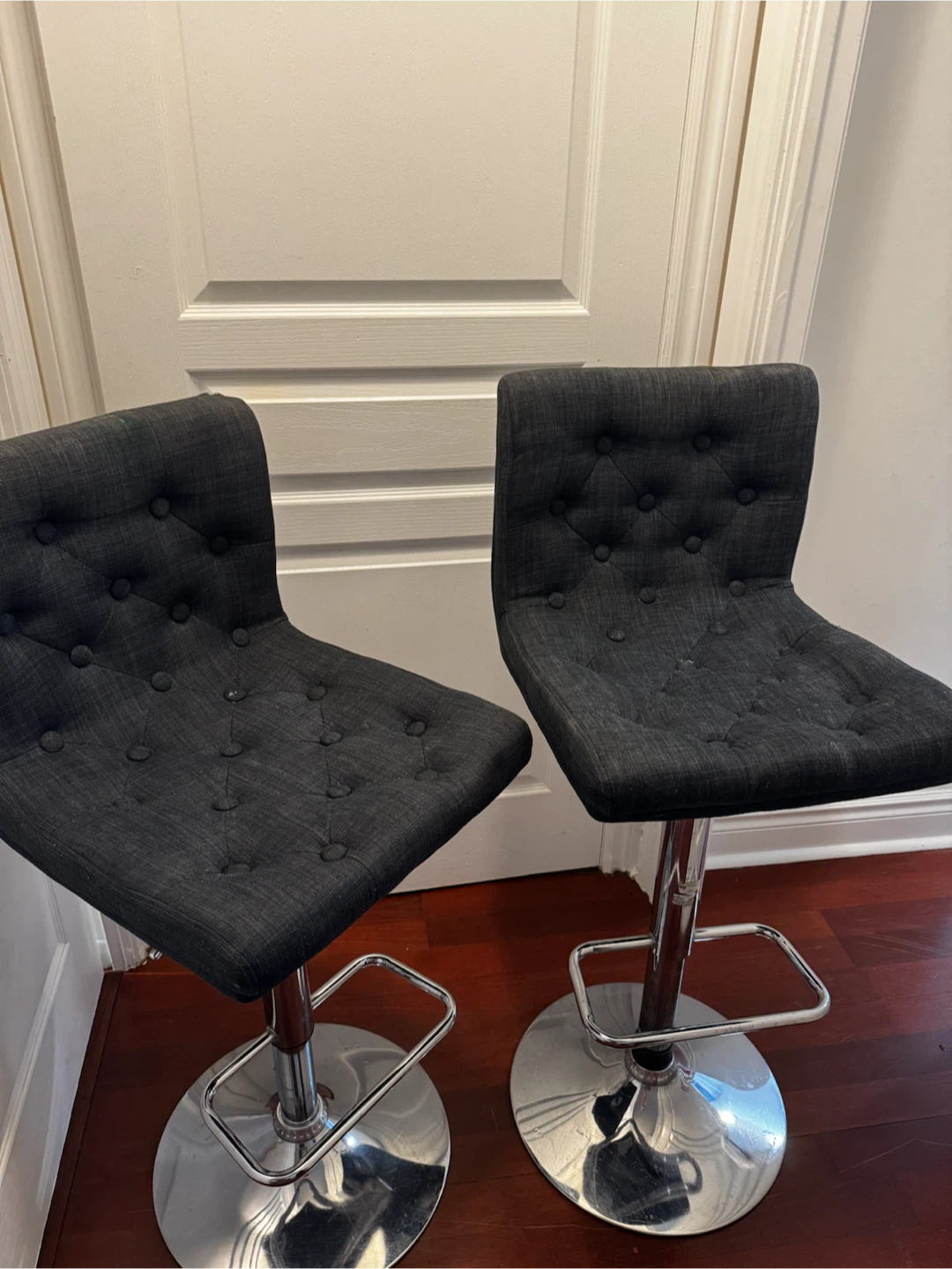 Pair of Adjustable Bar Stools - photo 2
