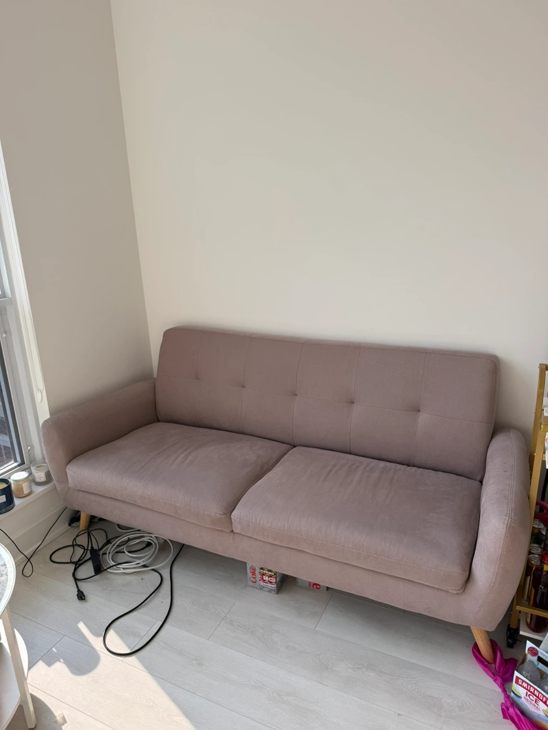 Structube 3-Seater Sofa - Rose - photo 2