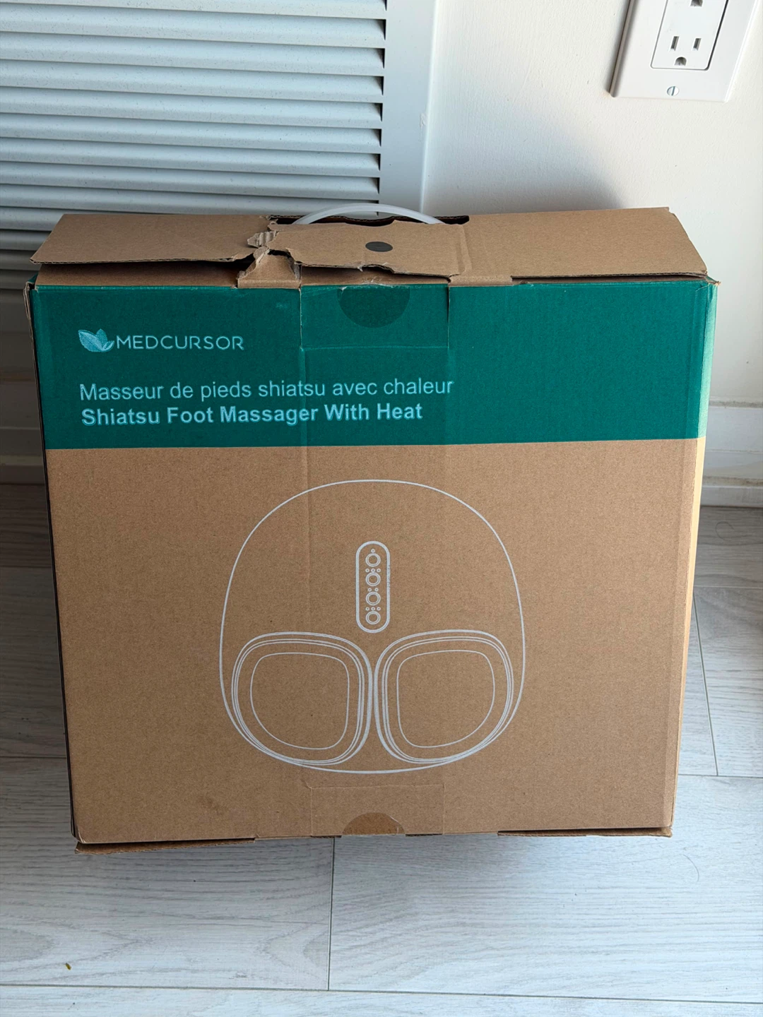 MEDCURSOR Shiatsu Foot Massager With Heat