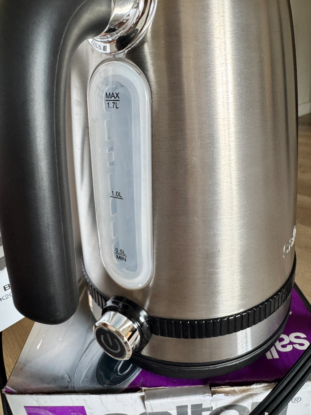 Salton Stainless Steel Temperature Control Kettle 1.7L - photo 3