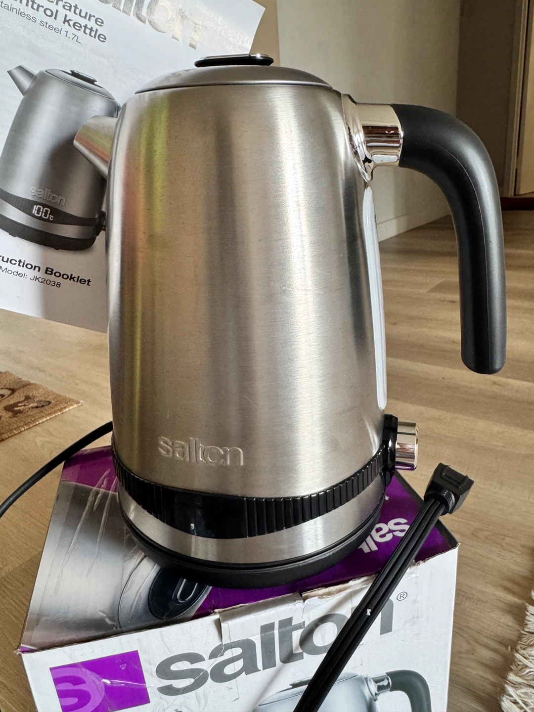 Salton Stainless Steel Temperature Control Kettle 1.7L - photo 4