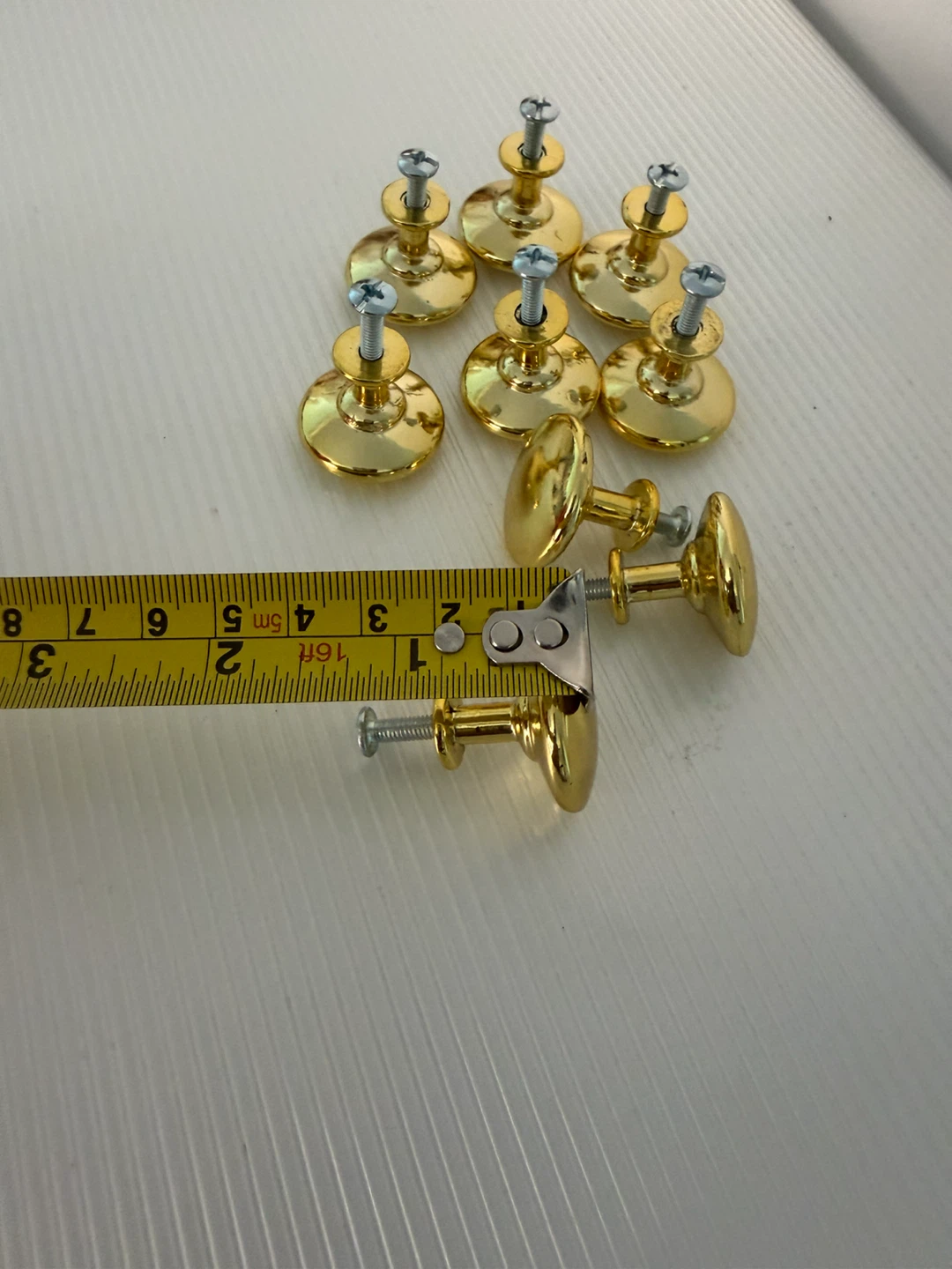 Gold Round Drawer Knobs - Set of 9 - photo 3