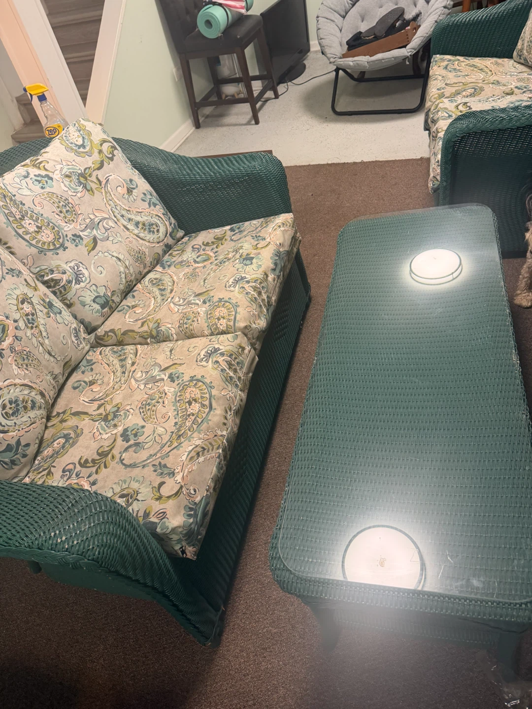 Outdoor wicker set