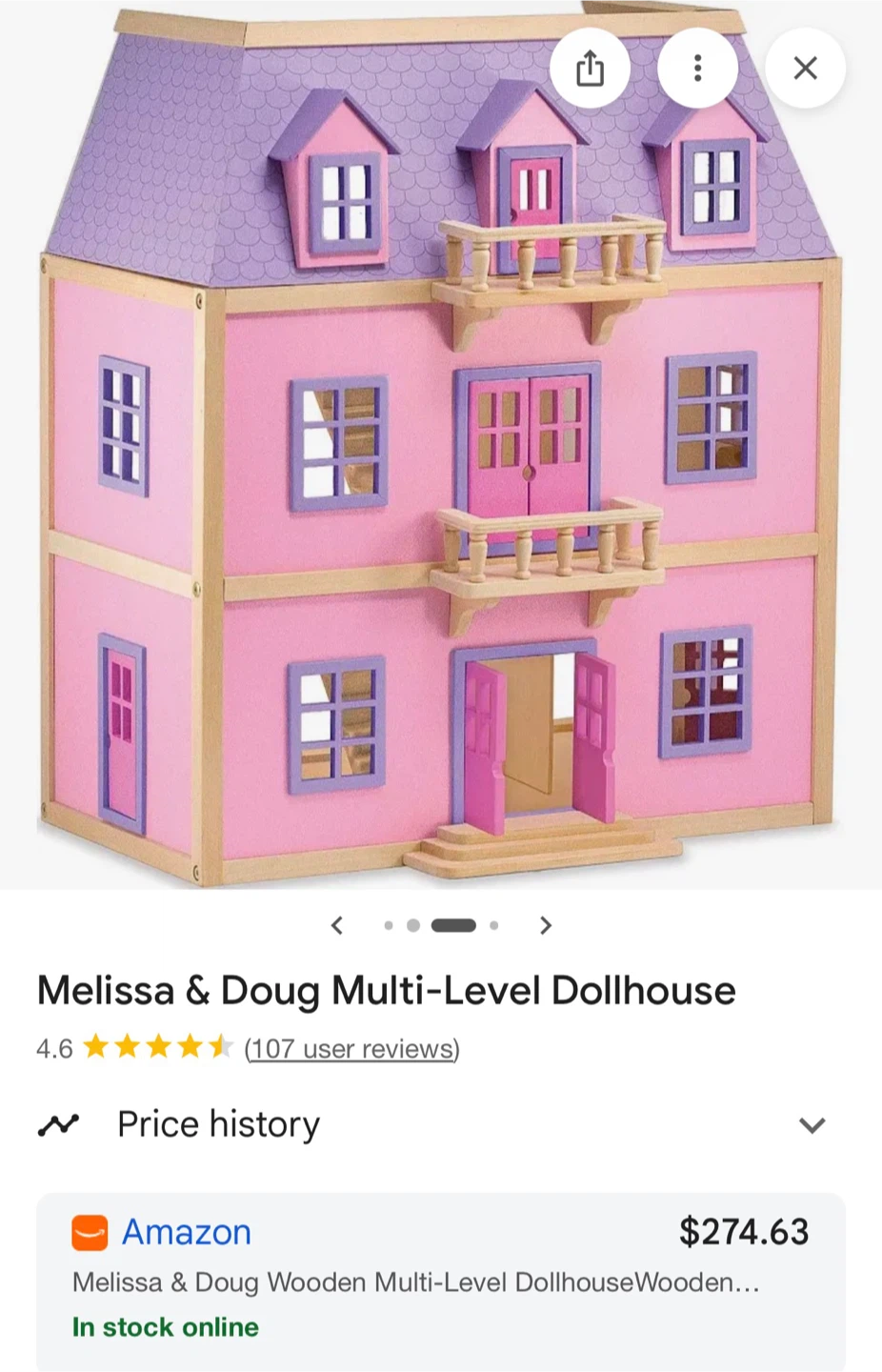 Melissa & Doug Multi-Level Dollhouse