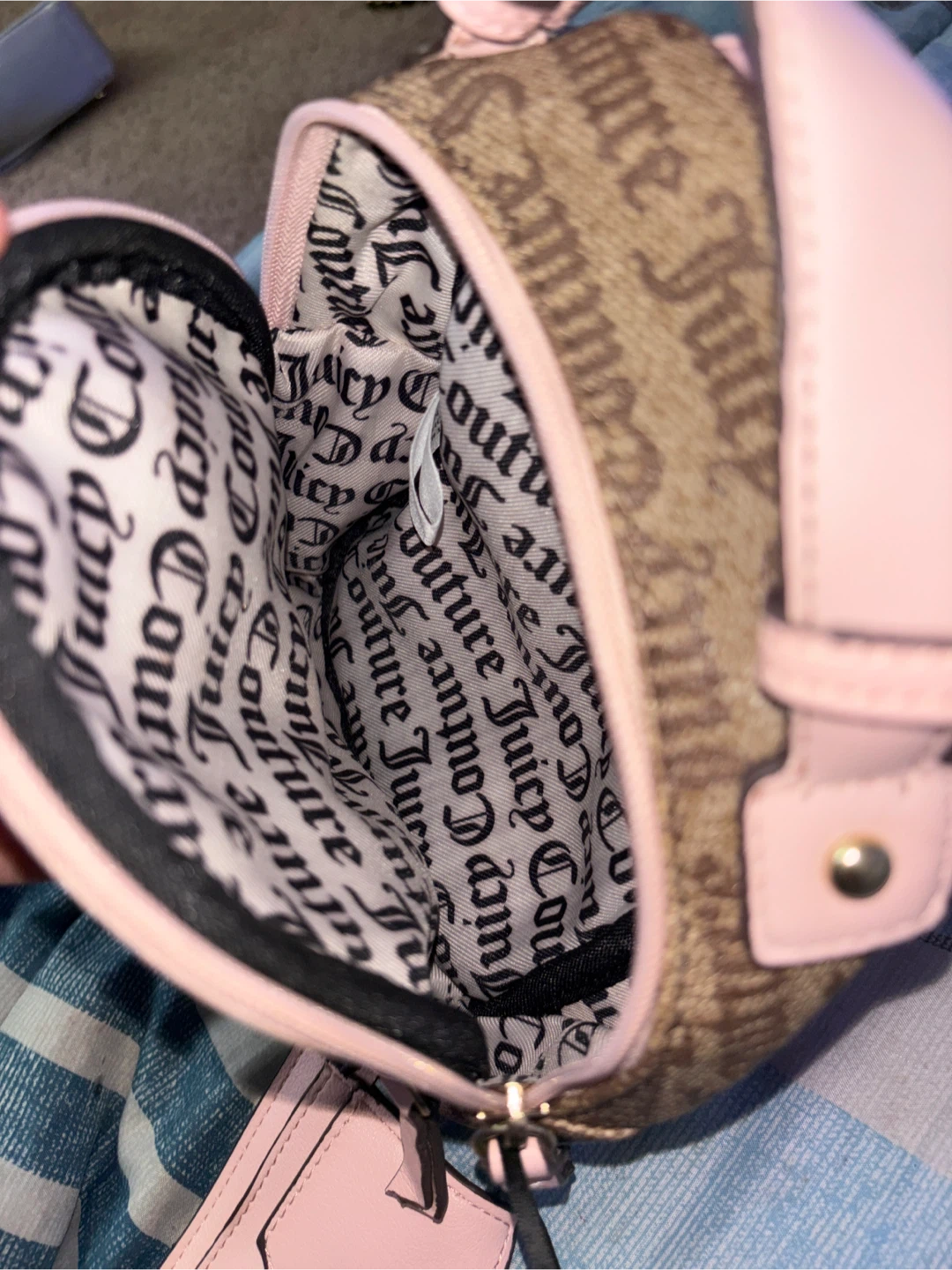 Brown and pink monogram mini backpack - photo 3