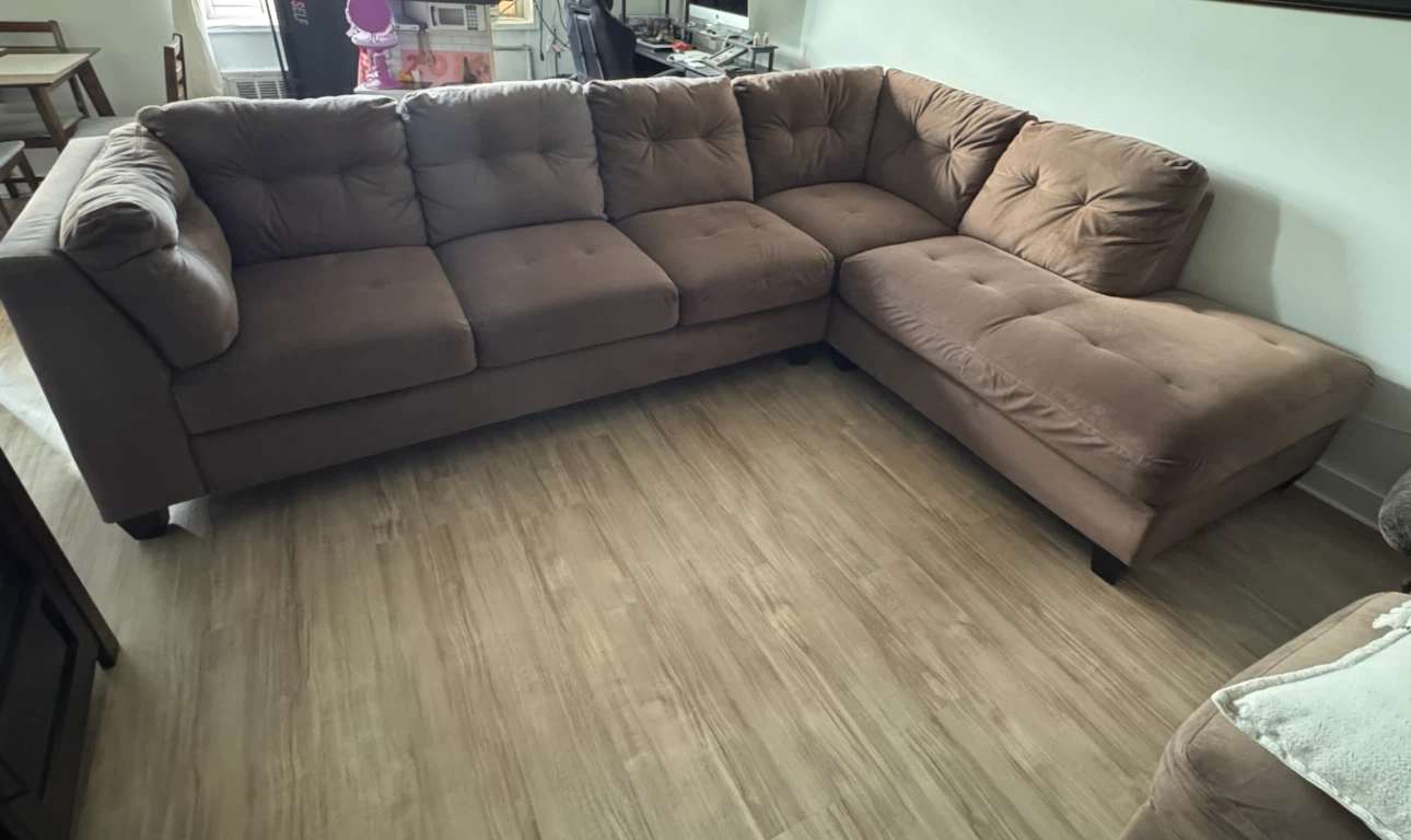 Brown Sectional Sofa - photo 2