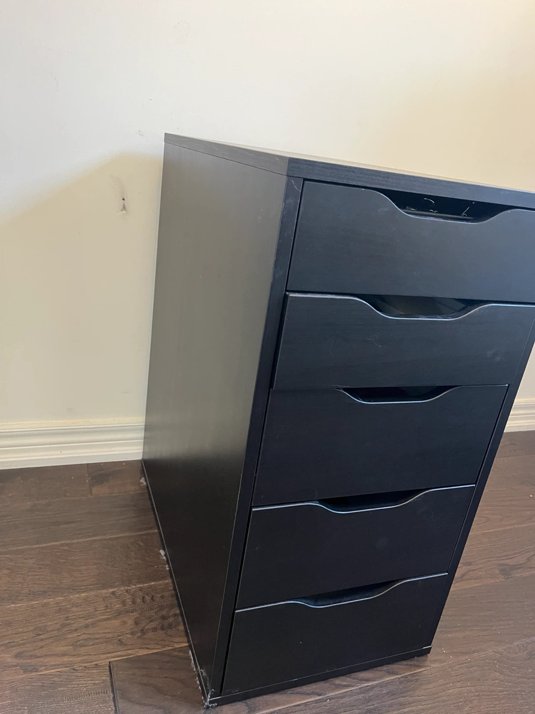Black Alex 5-Drawer Chest - photo 3