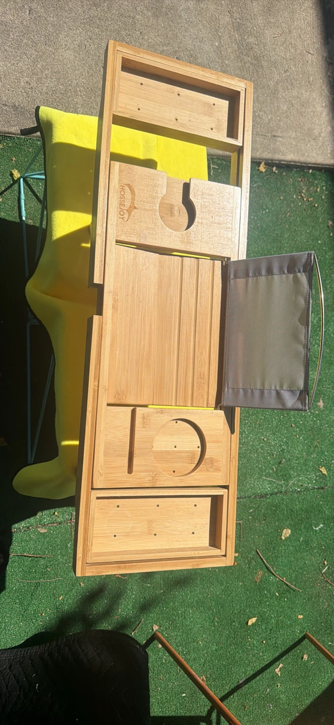 HOSEJOY Bamboo Bathtub Tray Caddy - photo 3