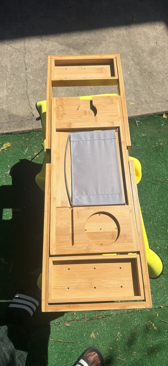HOSEJOY Bamboo Bathtub Tray Caddy - photo 4