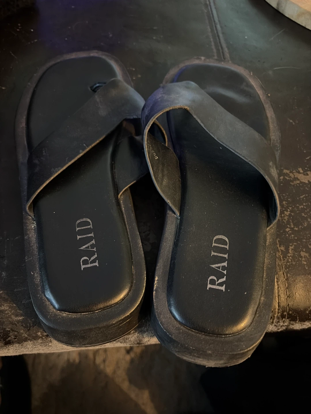 RAID Black Flip Flops