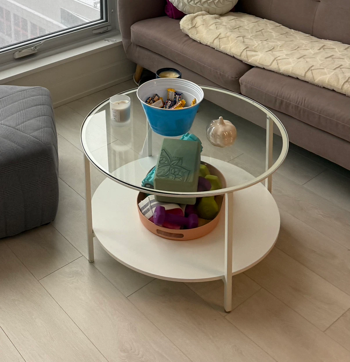 Glass Top Coffee Table