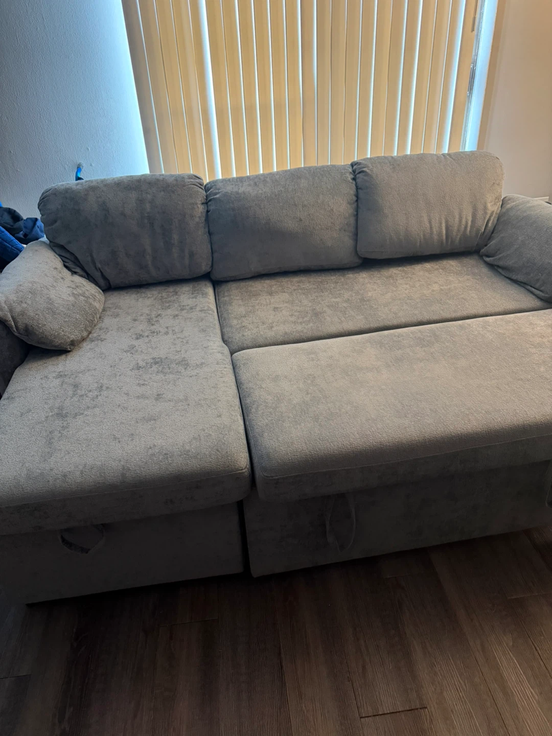 Grey Sectional Sofa with Storage