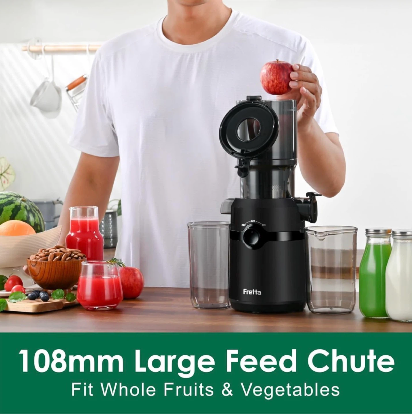 Fretta F5000 Cold Press Slow Masticating Juicer - photo 3