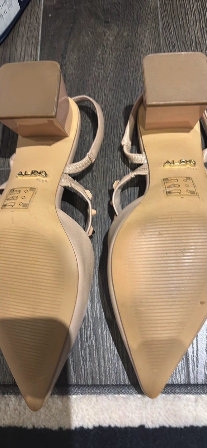 ALDO & Fuego7 Beige Studded Heels and Strappy Sandals - photo 4