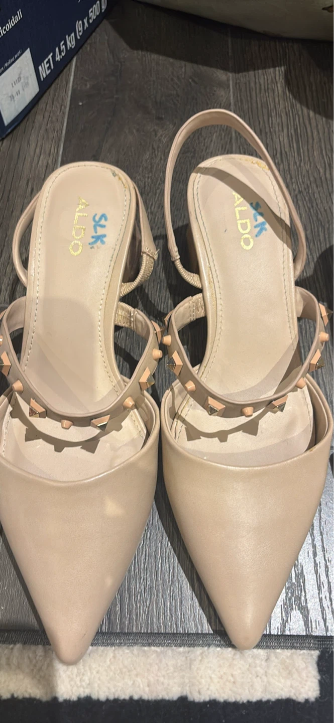 ALDO & Fuego7 Beige Studded Heels and Strappy Sandals - photo 2