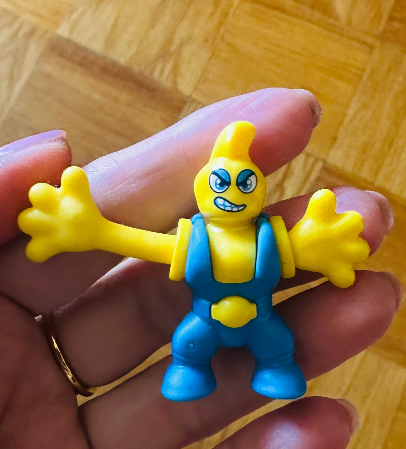 Yellow and Blue Character Toy