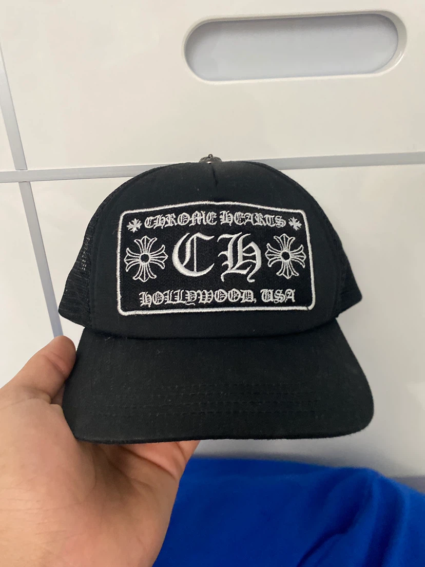 Chrome Hearts Trucker Hat - Black