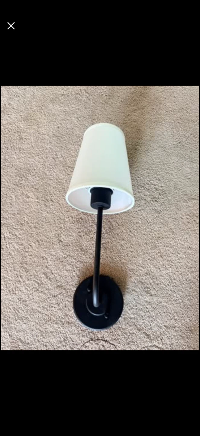 Vintage Style Wall Sconces White Fabric Shade, Hardwired