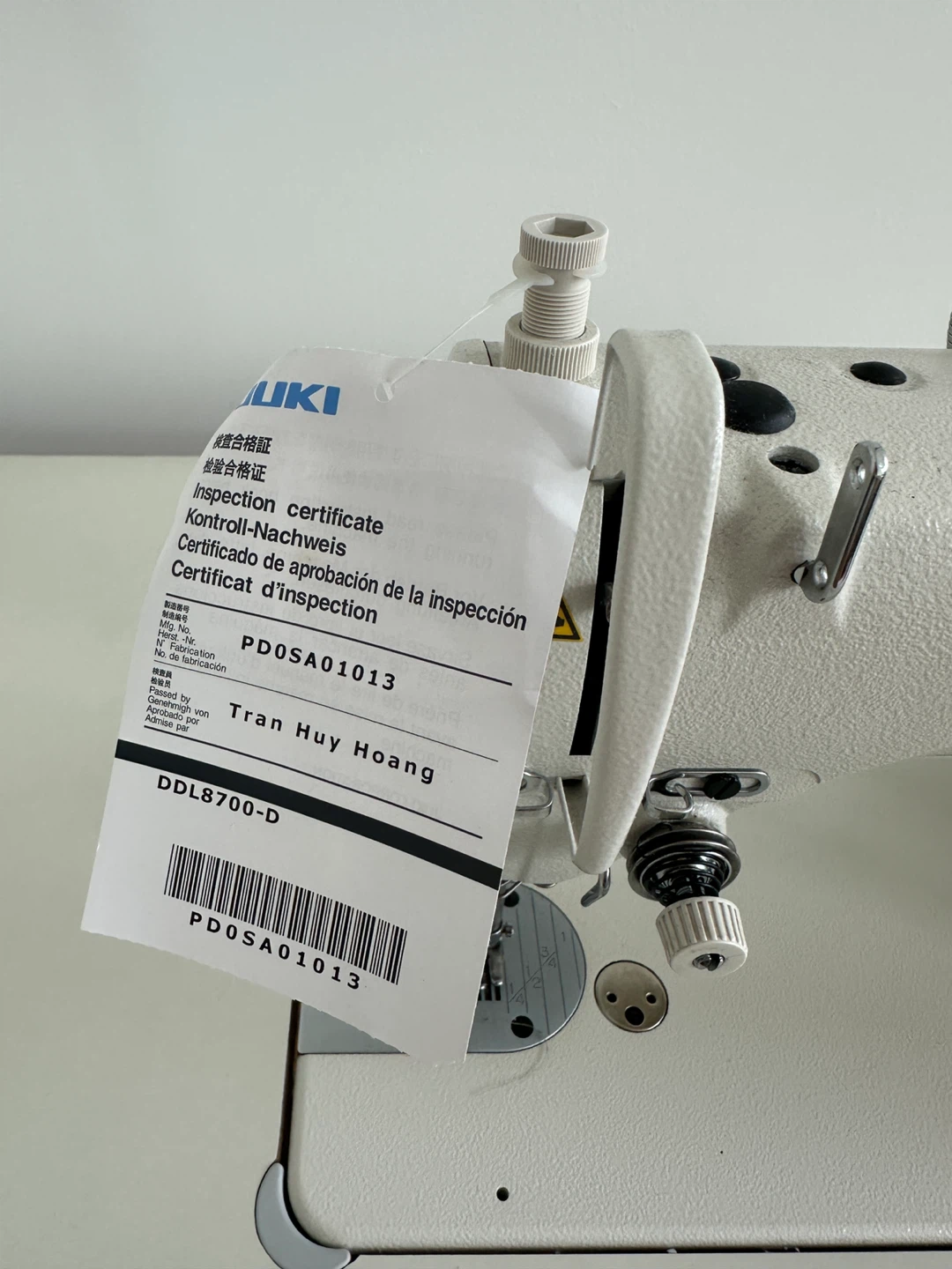 JUKI DDL-8700 Industrial Sewing Machine - photo 3