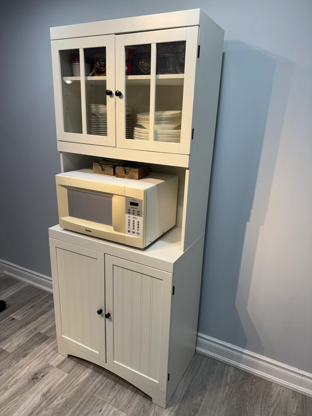 White Kitchen Hutch with Shelf - photo 3