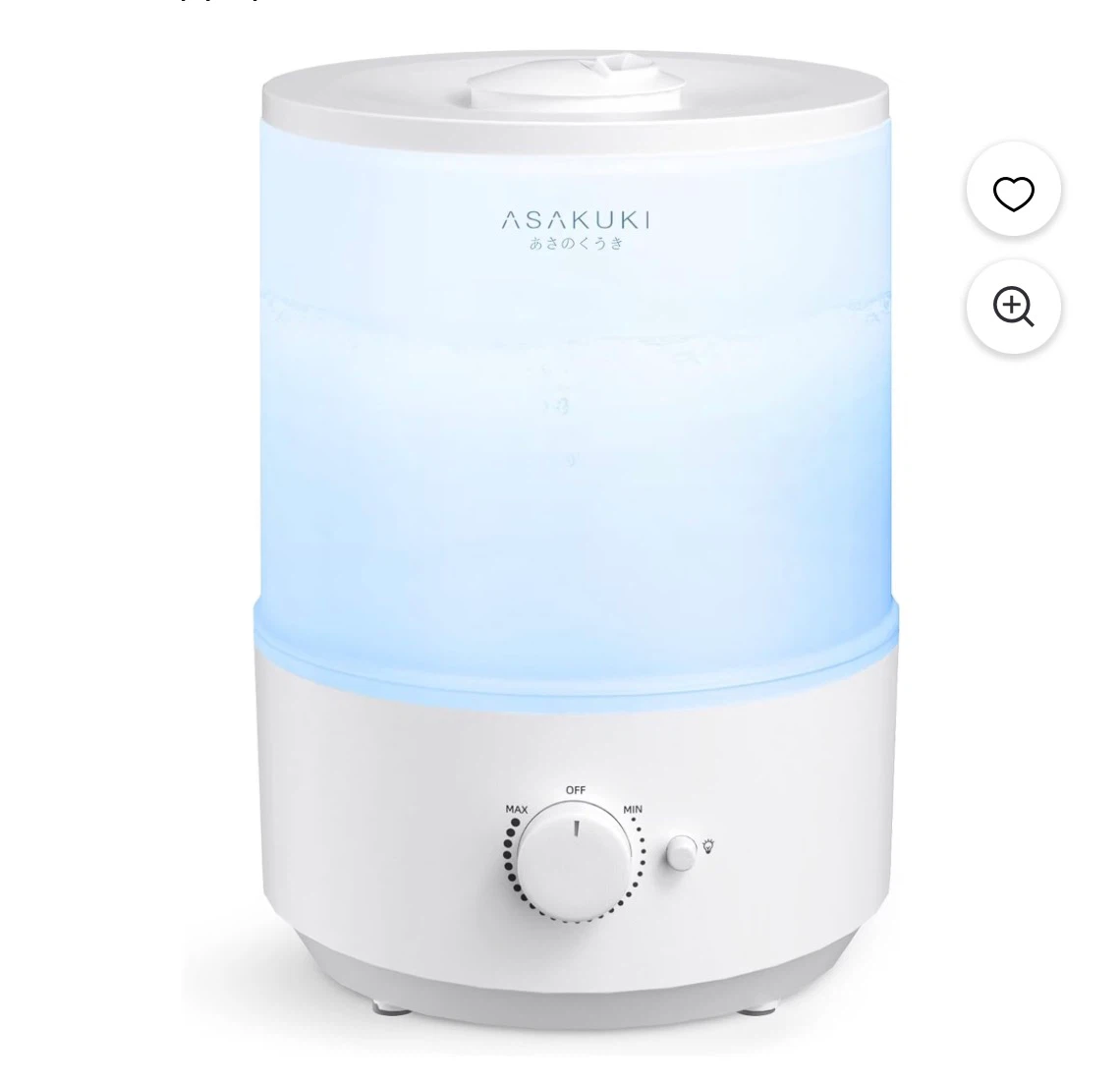 ASAKUKI Ultrasonic Cool Mist Humidifier AH002