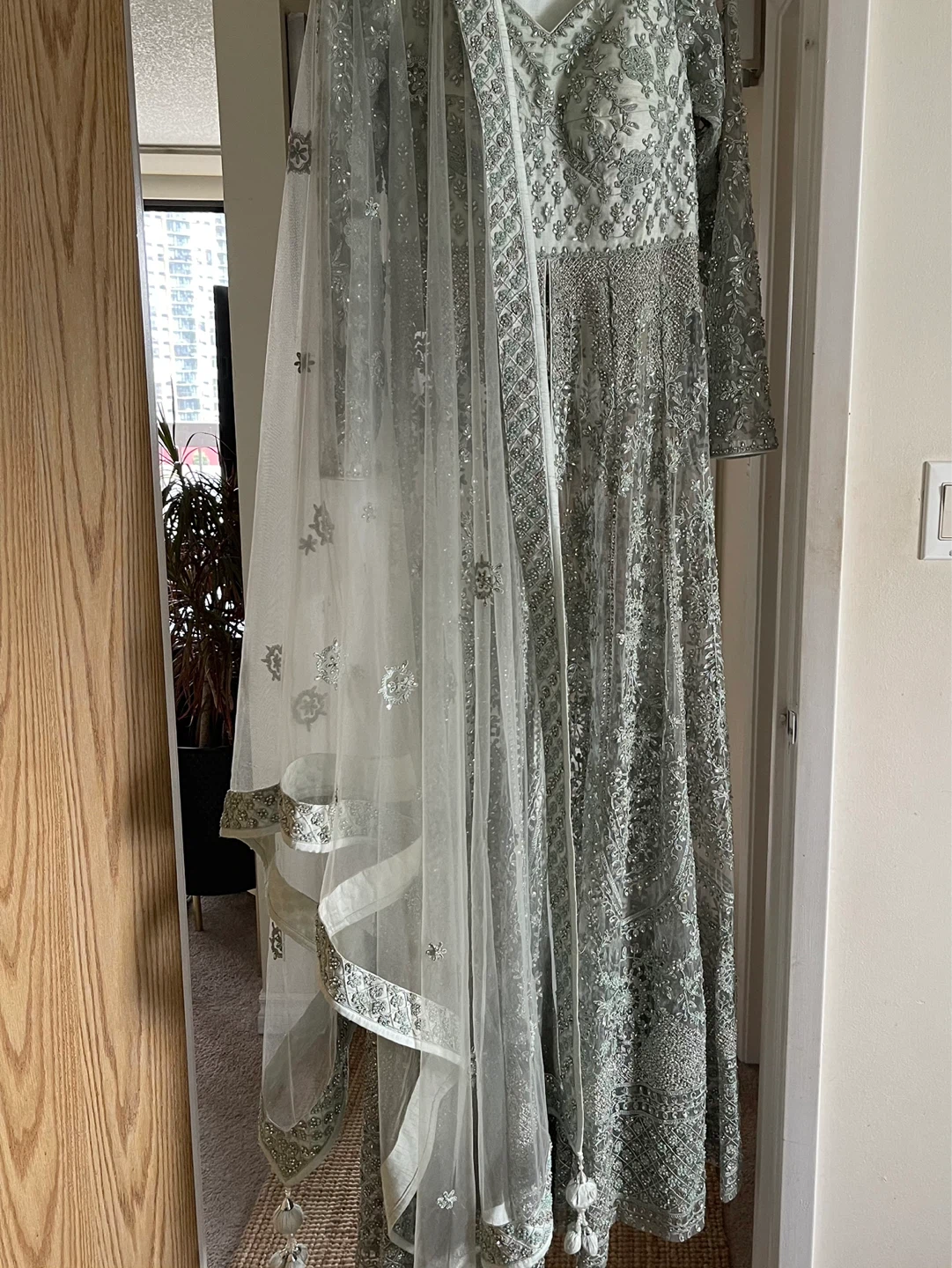 Embellished Anarkali with Dupatta - photo 4