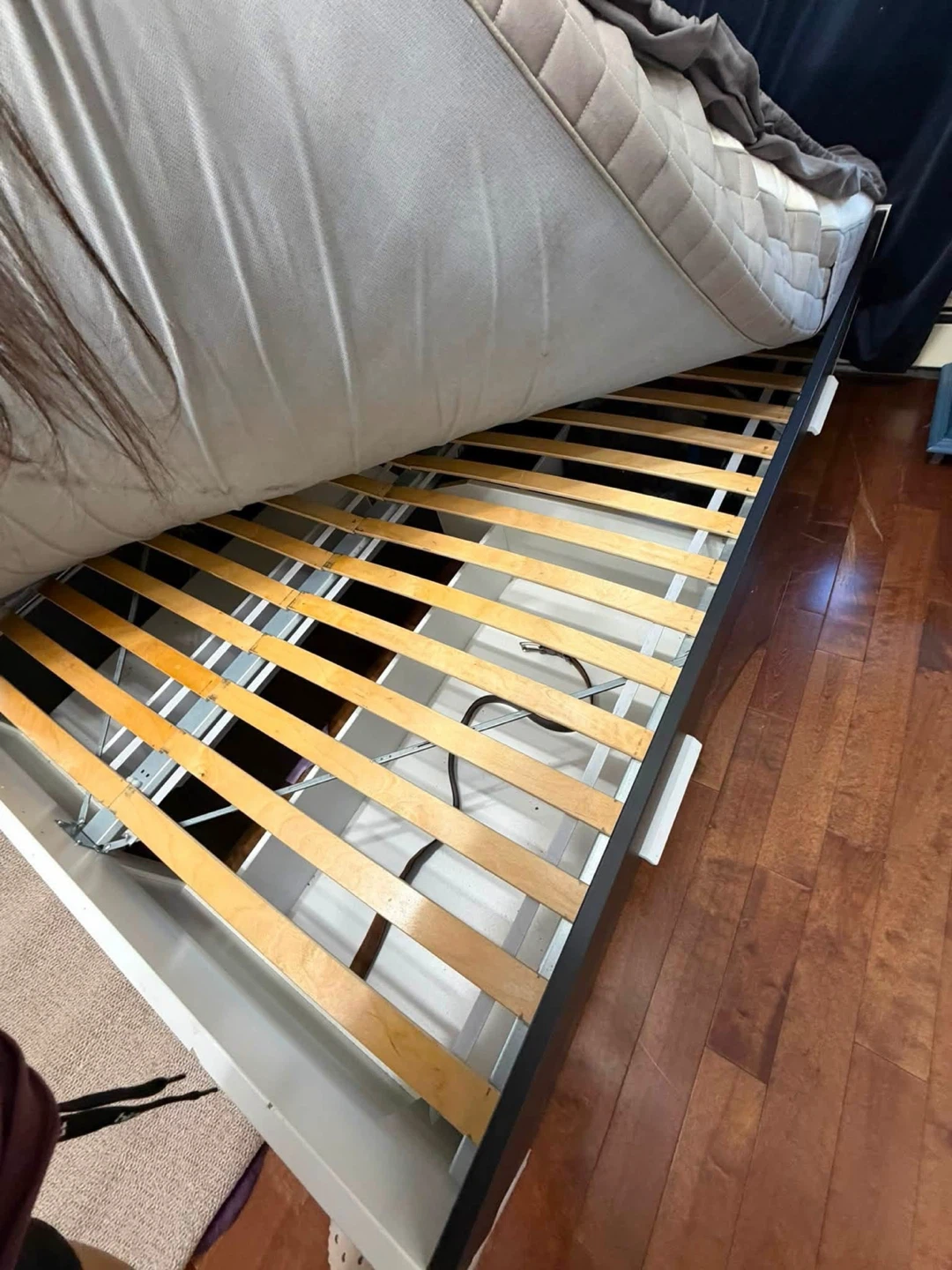 Queen Bed Frame with Storage Drawers - photo 2