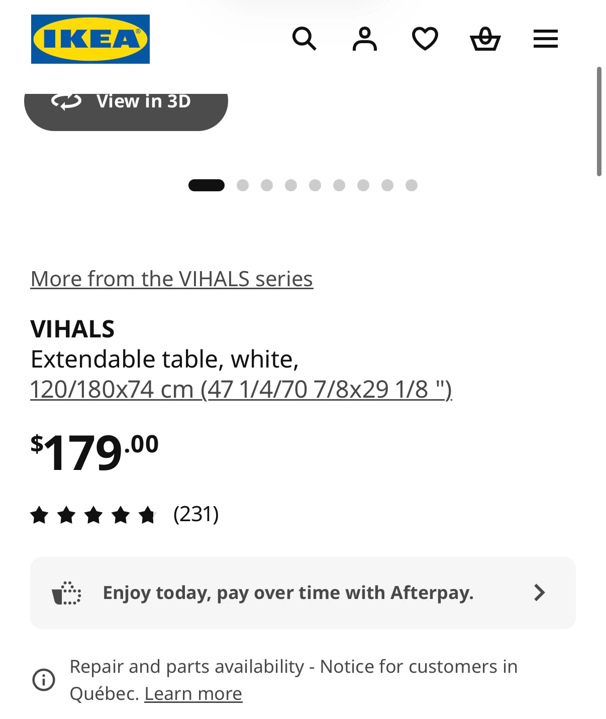IKEA Extendable Kitchen Table - White - photo 5