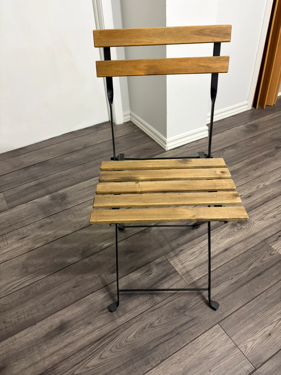 Wooden Slat Folding Chair
