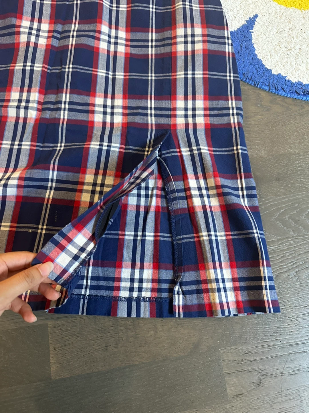 🇰🇷SPAO Plaid A-Line Midi Skirt - photo 2