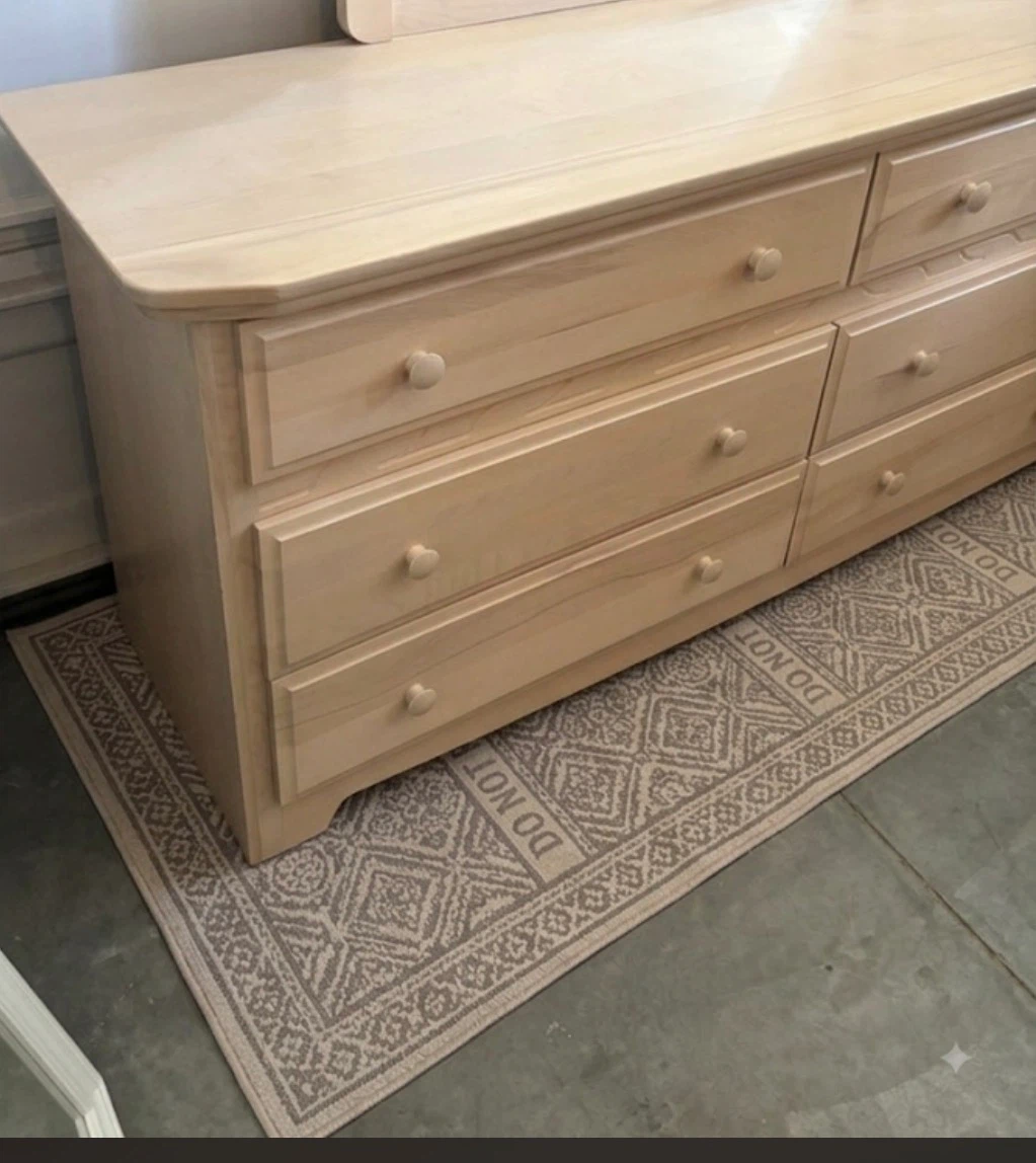 Light Wood Dresser with Mirror - photo 3
