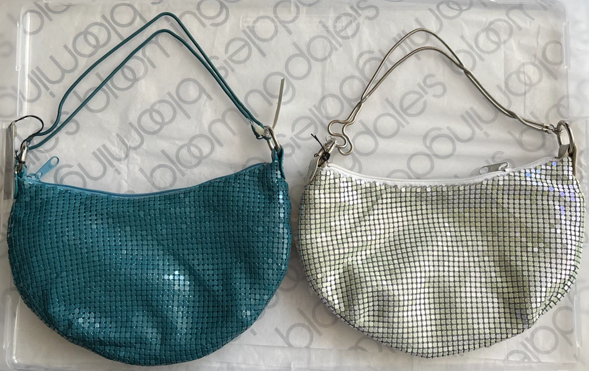 Savanna Teal Mesh Shoulder Bags