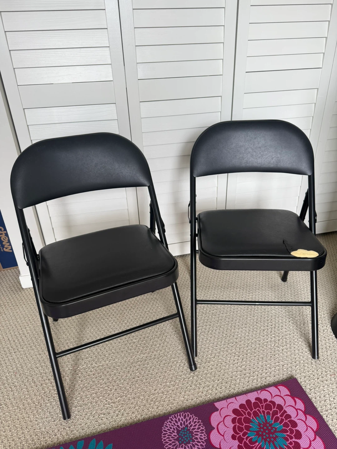 Black Folding Chairs (2)
