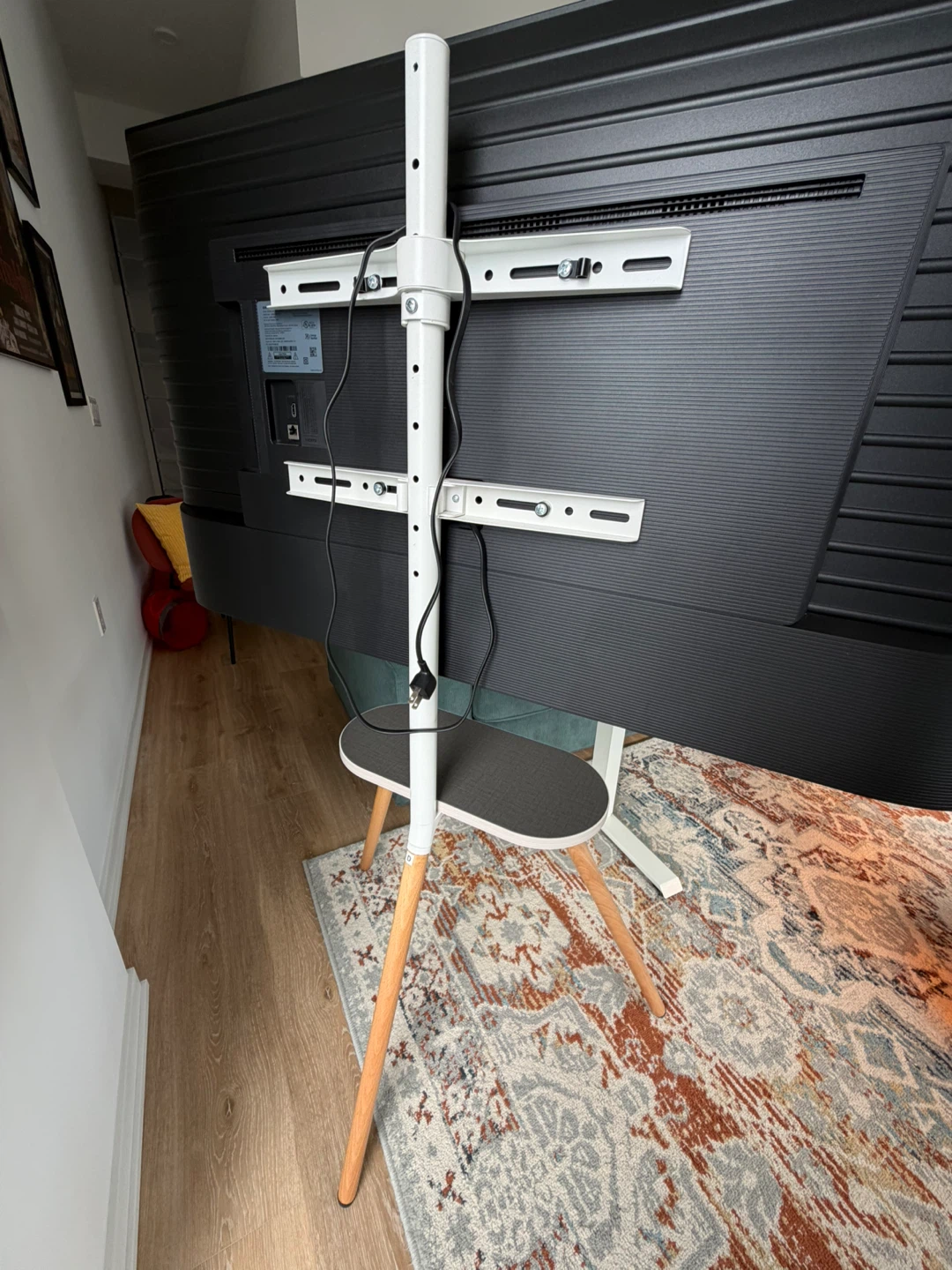 White Tripod TV Stand - photo 2