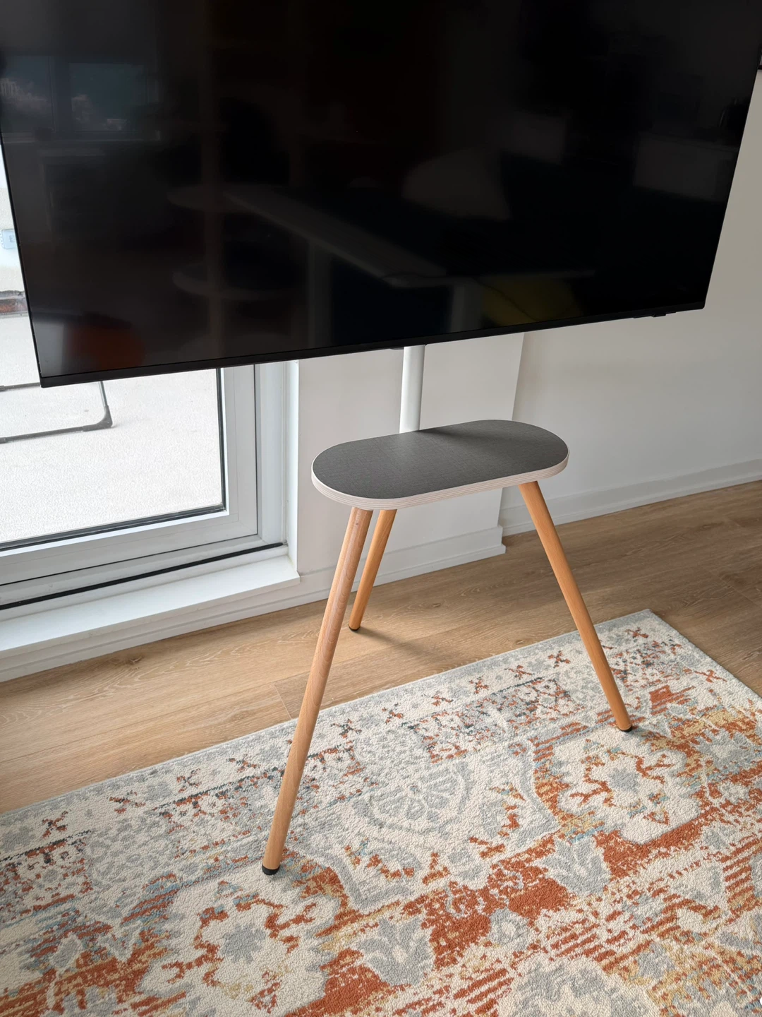 White Tripod TV Stand - photo 3