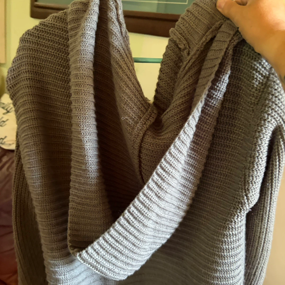 Forever 21+ Grey Hooded Cardigan