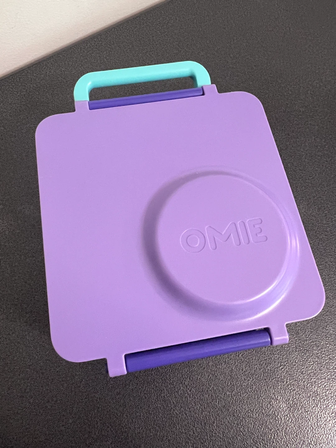 OmieBox Insulated Bento Lunch Box – Purple/Turquoise | Like New