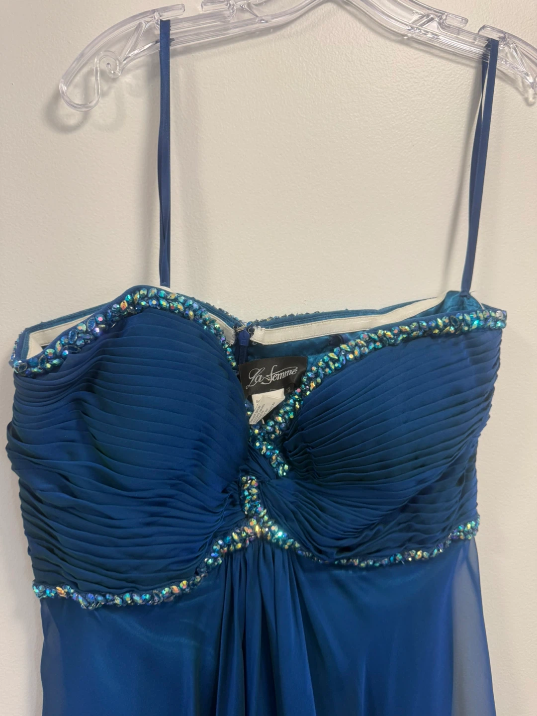 La Femme Beaded Chiffon Gown - photo 4