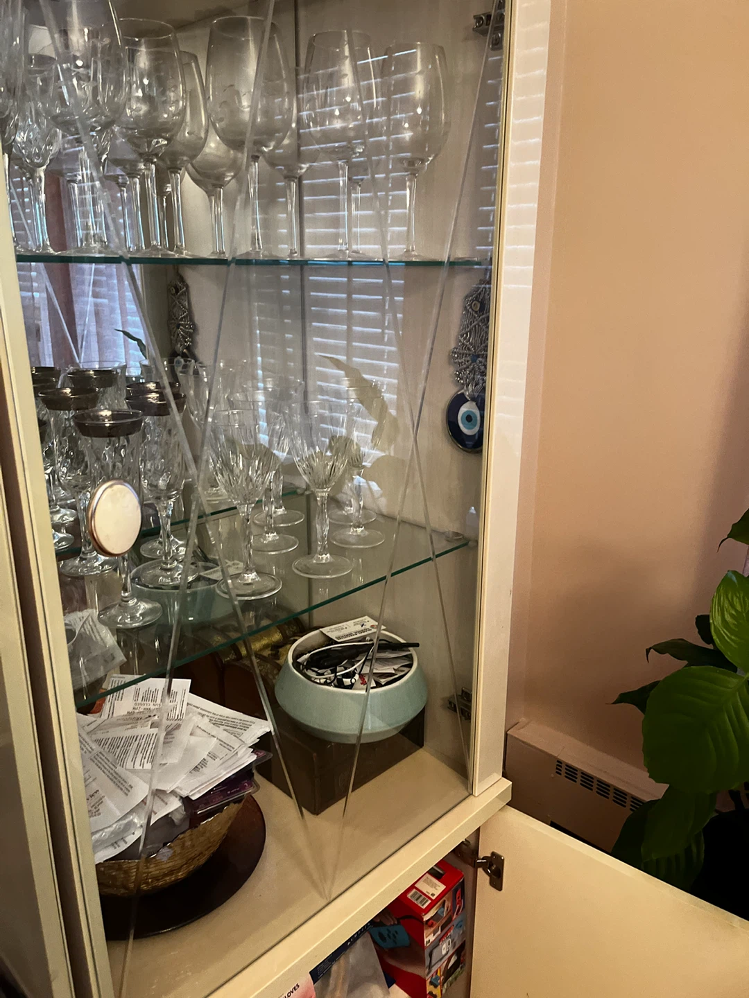 Mirrored Glass Display Cabinet with Shelving - photo 3