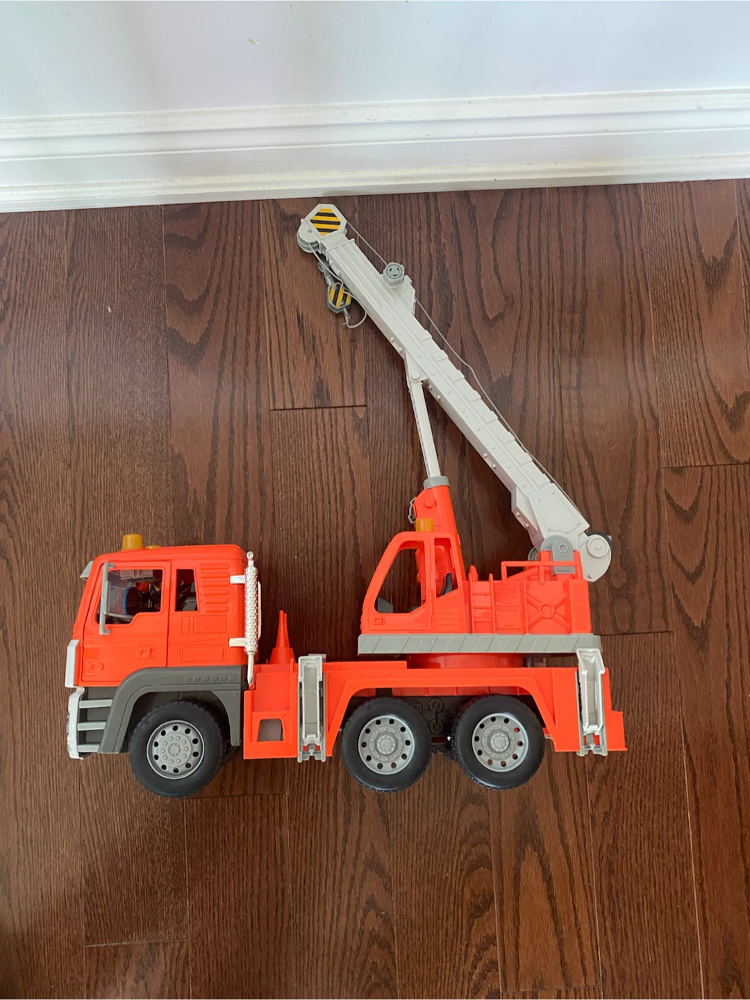 Orange Crane Truck Toy
