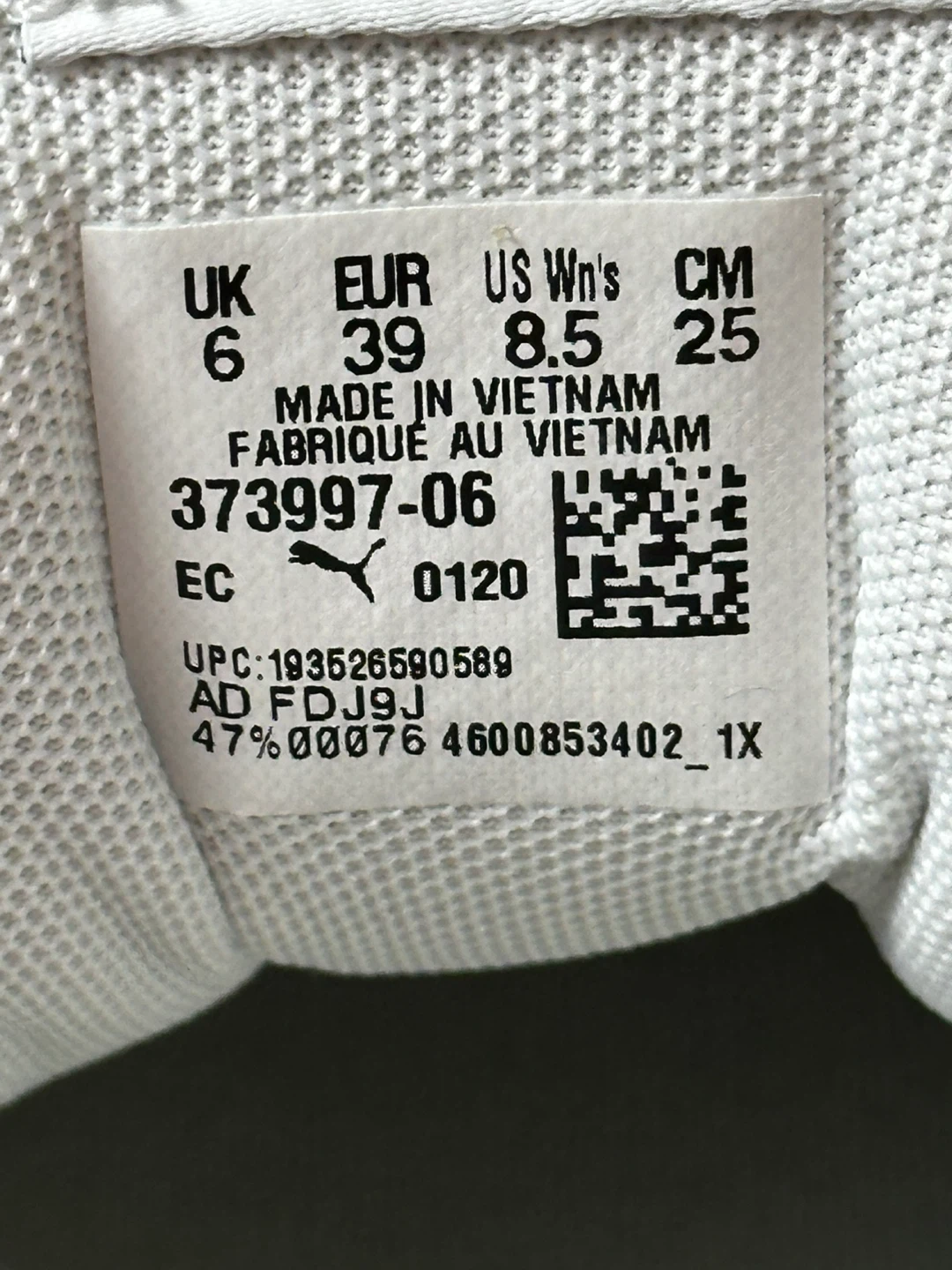 Puma Women's White Sneakers Size 8.5 - photo 2