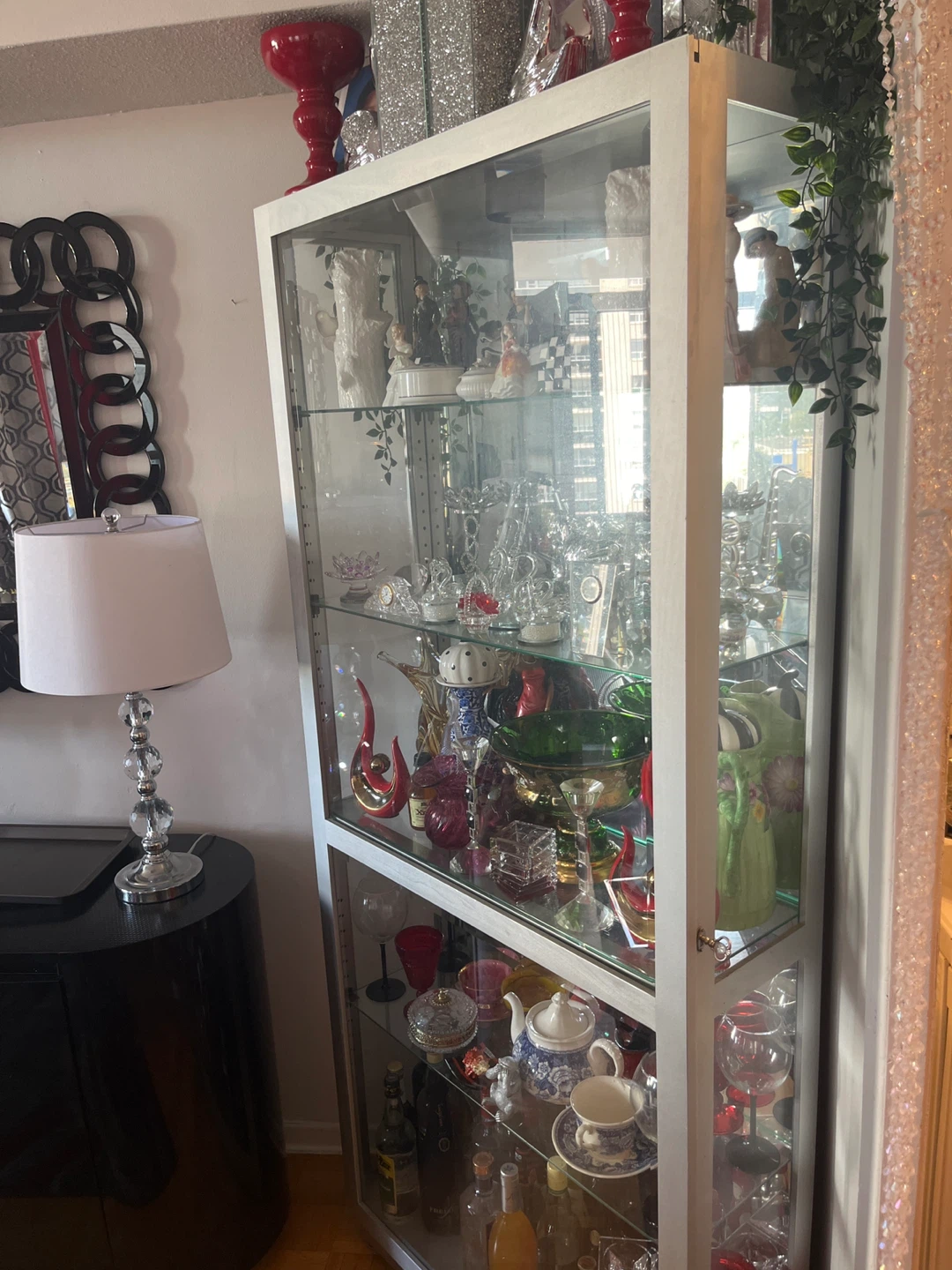 Grey  Glass Display Cabinet - photo 2