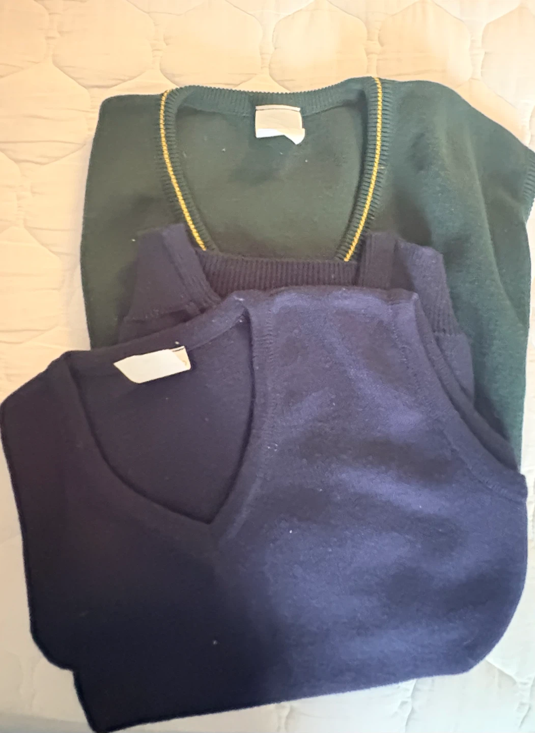 2 Vests (Green & Navy) - Size XS/M